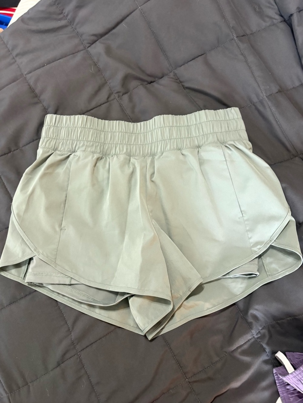 Avia Light Sage Elastic-Waist Running Shorts